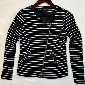 Mossimo Women's‎ Striped Zip Up Jacket Sz XS